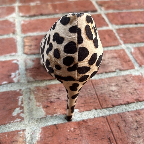Madden Girl Leopard Faux Suede Cutout High Heels - Picture 7 of 8